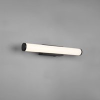 Trio Lighting Mattimo LED-vägglampa, bredd 40 cm, svart, strömbrytare