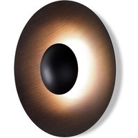 MARSET Ginger 42C LED-vägglampa Ø 42 cm brun/brun