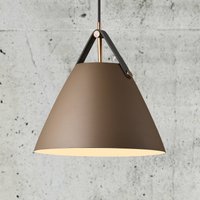 DFTP by Nordlux Strap pendant light with beige metal shade, 27 cm