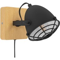 EGLO Gatebeck downlight, wood/black, wood