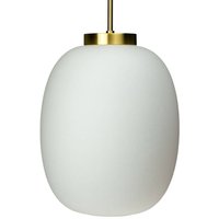 Dyberg Larsen DL39 pendant Ø 25cm opal white/brass