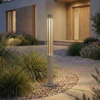 Lindby LED-väglampa Fjorya, höjd 60 cm, stengrå, IP65