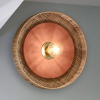 MARKET SET Portinatx wall light, terracotta, Ø40cm