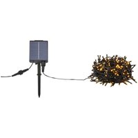 Markslöjd Suno fairy lights, black, solar, USB, 300 lights, IP44