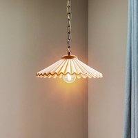 ONLI Hänglampa Rosina 1 lampa ljusrosa/brons