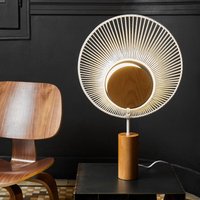 Forestier Oyster designer table lamp, white