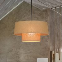 COREP Mali hanging light, Havana, Ø 38 cm, paper