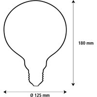 Segula LED Fire Flame Line E27 1W G125 rök hängande 1800K
