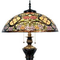 Clayre&Eef Rosaly - golvlampa i Tiffanydesign