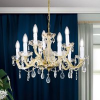 ORION Marie Claire crystal glass chandelier with 9-bulb