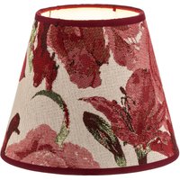 Duolla Lampskärm Sofia höjd 15,5 cm, blommönster rött