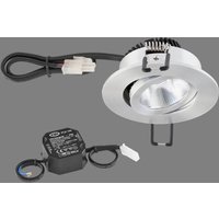 EVN PC20 recessed lamp round dimmer 3000K alu