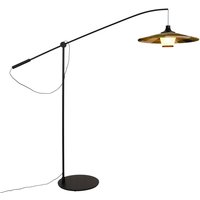 Forestier Parrot floor lamp abacá lampshade, green
