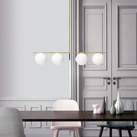 Sforzin Jugen pendant light, gold, 4-bulb