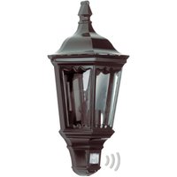 K.S. Verlichting Praktisk utomhusvägglampa Ancona, svart