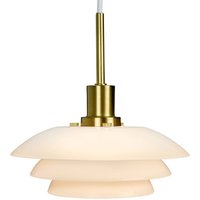 Dyberg Larsen DL20 pendant lamp, glass, brass