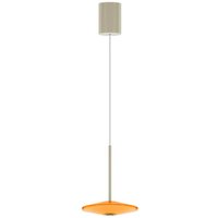 LOOM DESIGN LED-pendellampa Solene, orange, glas, Ø 20 cm