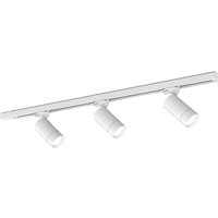 Molto Luce LED three-circuit track lighting system Moove, white, 3-bulb.