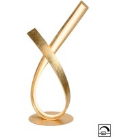 Paul Neuhaus LED-bordslampa Linda, guld, metall, dimbar