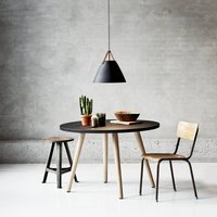 DFTP by Nordlux Strap pendant light with metal shade, Ø 48 cm, black