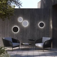 Nowodvorski Lighting LED-vägglampa Aria M, sand, aluminium, Ø 18 cm