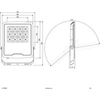 EVN Panthera LED outdoor spotlight IP65 150W 4,000K