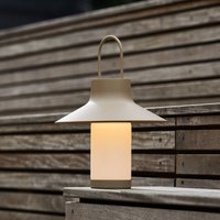 Lampe à poser LED rechargeable LOOM DESIGN Shadow Large, beige, IP65