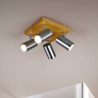Trio Lighting Marley downlight, matt nickel, 4-bulb