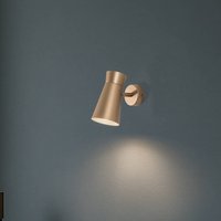 Argon Lotta wall light, gold-coloured, spotlight, steel, adjustable