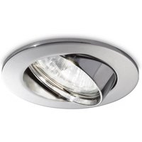 Ideallux Swing downlight round, GU10 pivotable, chrome