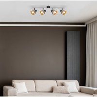 Globo Taklampa Colly bambufläta, 4 lampor