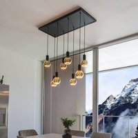 SEGULA floating globe G125 E27 6 W grey glass open