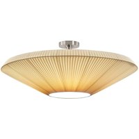 Bover Siam 80 taklampa, nickel/krämfärgad, plast