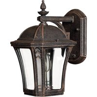 HINKLEY Utomhusvägglampa Wabash S, höjd 26,5 cm