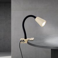 ORION Klämlampa Dotty, khaki, höjd 33 cm, GU10