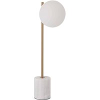 Viokef Silvana table lamp, white/gold-coloured
