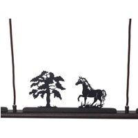 Menzel Anteo LED-hänglampa, 7 bondgårdsmotiv