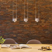 Paulmann LED hanging light Aldan, aluminium, dimmable, 3-bulb.