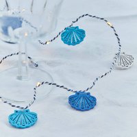 Sirius Selma Clam LED fairy lights, blue, 20 lights, battery operated