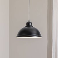 Luminex Pendant light Sven big, 1-bulb, black, steel, E27