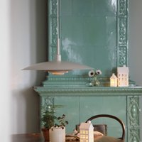 Markslöjd Hänglampa Piny, beige, Ø 57 cm, metall, E27