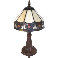 Clayre&Eef Bordslampa 5LL-6108, Tiffanystil