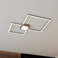 Lindby Duetto LED ceiling lamp anthracite 28 W