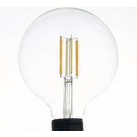 LUUMR LED bulb, E27 G125 7W, clear, smart