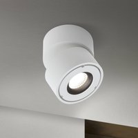 ORION Harvey LED outdoor spotlight, white, Ø 10 cm, die-cast aluminium
