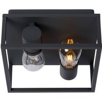 Lucide Taklampa Carlyn badrum 2 lampor svart