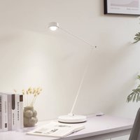 Lindby Jyla floor lamp, 88 cm, matt white, GX53, flexible