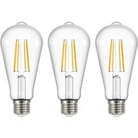 Arcchio Ampoule LED filament claire E27 3,8W 2700K 806lm lot de 3