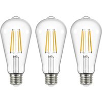 Arcchio LED glödlampa klar E27 3.8W 2700K 806lm set om 3