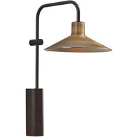 Bover Platet A02 LED-vägglampa brytare, mässing